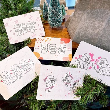 【送禮】加購 圓滾滾摩艾 明信片們