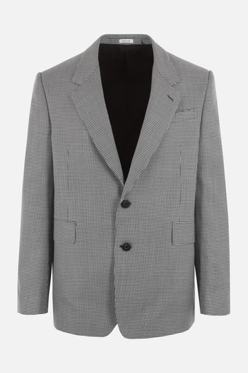 ALEXANDER McQUEEN double-breasted houndstooth wool jacket Man
