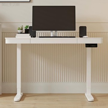 ??快速出貨?? 附發票 電腦桌 臥室桌子 辦公桌 工作桌 工作臺 桌子 書桌 學習桌 電動升降桌辦公桌書桌學習桌智能電腦桌家用帶抽屜實木芯可升降