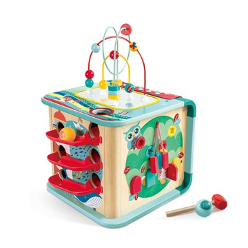 【網路限定】德國Hape 魔法繞珠探索學習多面遊戲台