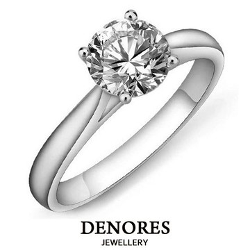 DENORES 奢華0.50克拉D/VS2八心八箭美鑽戒