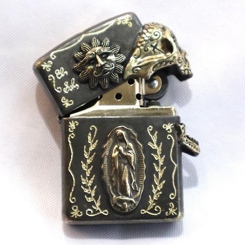 galcia ガルシア ZIPPO B メキシカンスカル ガダルペ マリア