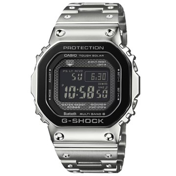 CASIO卡西歐 5000 系列 GMW-B5000BT-1 藍牙智能手機配對全金屬設計潮流腕錶 黑面 43.2mm｜樂天全館特惠中★指定刷卡回饋10%