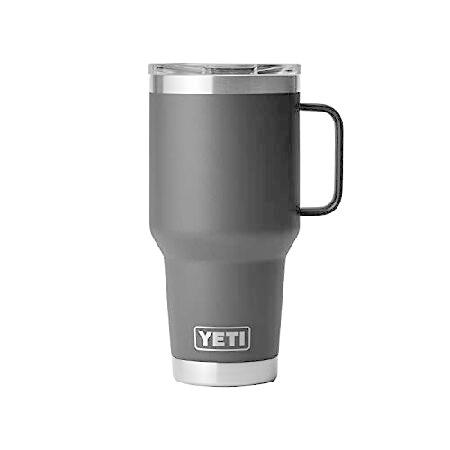 YETI Rambler 30 oz Travel Mug, Stainless Steel, Vacuum Insulated with Stronghold Lid, Black並行輸入品