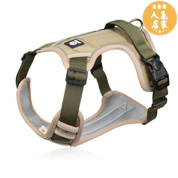 寵物牽引繩/胸背帶 狗狗背心式胸背帶寵物牽引繩防爆沖反光金毛拉布拉多犬可調節加粗