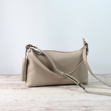 蓬鬆感 2WAY 包・M 尺寸・砂米色・訂製商品・亦可對應其他顏色