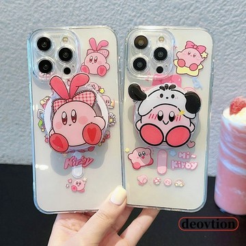 磁吸支架套裝 星之卡比 iPhone 15 手機殼 11 12 13 14 Pro max 15plus 全包防摔保護殼