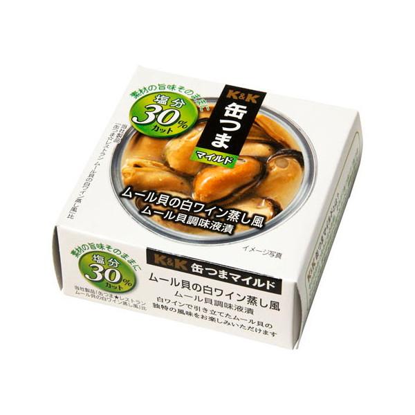 国分 KK 缶つまマイルド ムール貝の白ワイン蒸し風 75g x12 メーカー直送