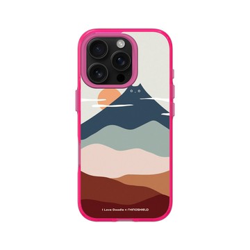 iPhone 16 Pro Clear 粉漾桃 - ilovedoodle (Lim Heng Swee) - Cat Landscape - Mountain 貓咪山