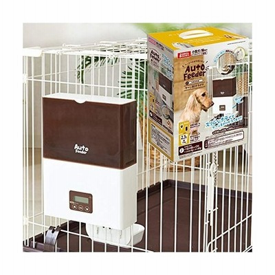 マルカン ペット用オートフィーダーケージ取付タイプ 犬猫自動給餌器 