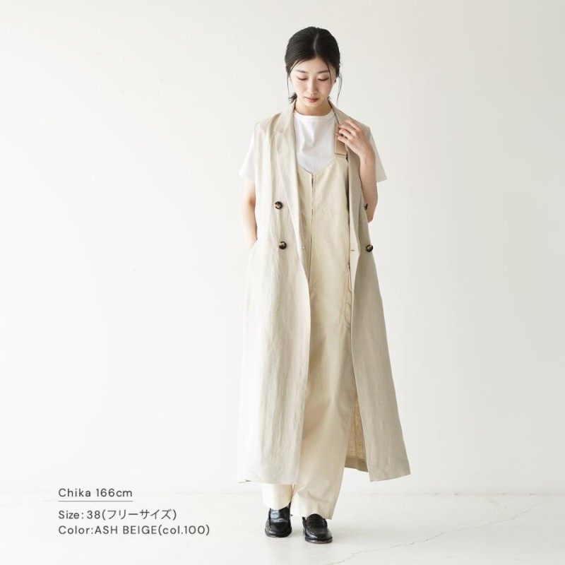 サクラ SACRA リネンツイル ジレ LINEN TWILL GILET レディース 2023春 ...