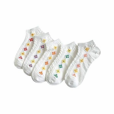 くるぶし靴下 ショートソックス 綿靴下 スニーカーソックス 大人可愛い 女性靴下 ホワイトソックス レディース 5足セット 通勤 室内 おし 通販 Lineポイント最大get Lineショッピング
