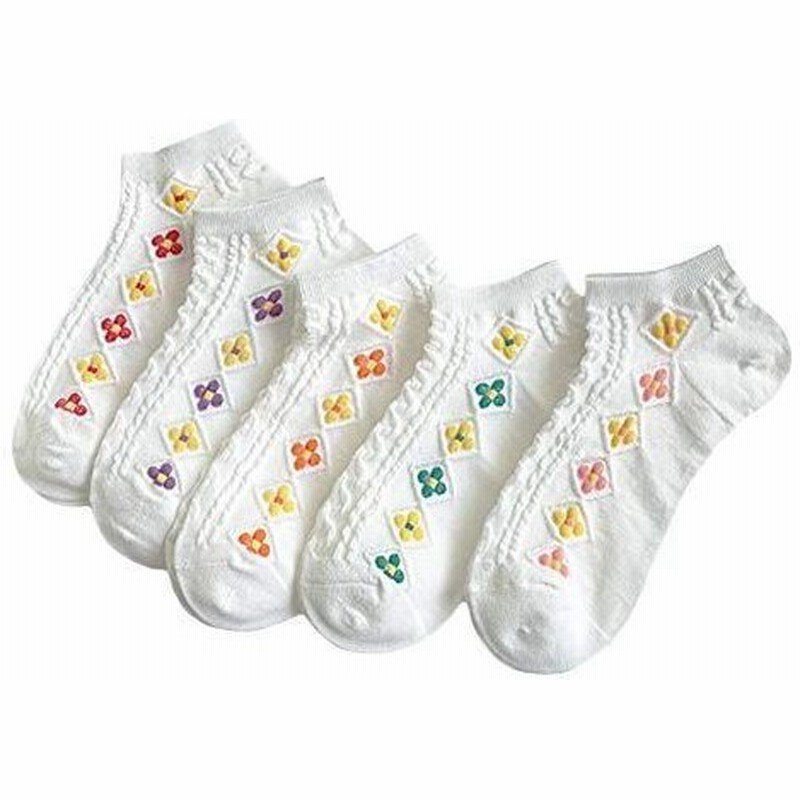 くるぶし靴下 ショートソックス 綿靴下 スニーカーソックス 大人可愛い 女性靴下 ホワイトソックス レディース 5足セット 通勤 室内 おし 通販 Lineポイント最大get Lineショッピング