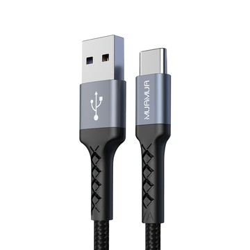 MUAMUA Type-C 高速充電線  淺灰色  1個  5m