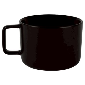 EXCELSA Nordic石陶馬克杯 400ml  曜石黑  1個