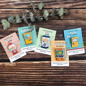 刺繡燙貼/別針 | 懷舊遊戲機 | 五種款式 |  Littdlework