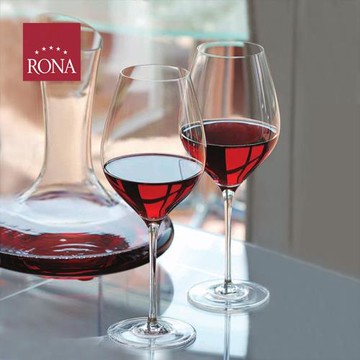RONA歡慶系列紅酒杯波爾多西拉水晶玻紅白璃葡萄酒杯家用高腳杯