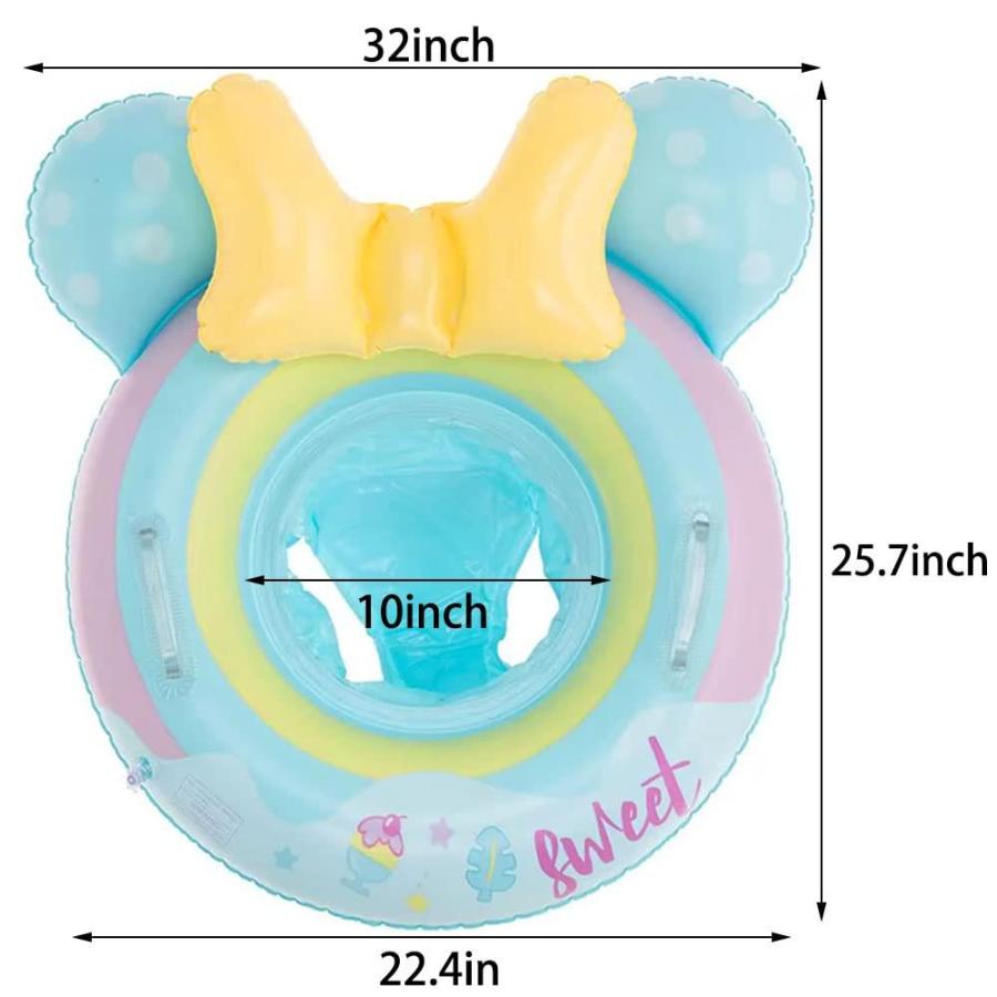 2023 New Baby Swimming Pool Floats for Toddler Kids 0ー8 Years Under 44lb, I