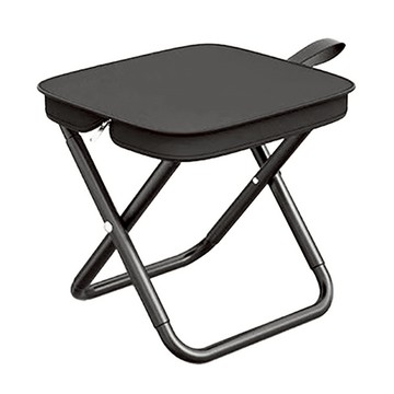 TINY 口袋椅凳 牛津布 碳鋼材質 黑色  1個