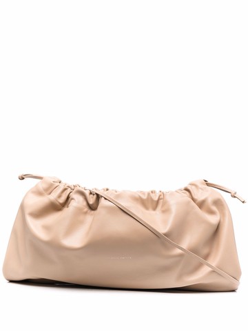 Studio Amelia - maxi drawstring-fastening crossbody bag - women - Calf Leather - One Size - Neutrals
