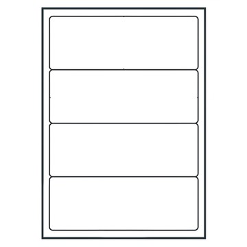 鶴屋 A4三用電腦標籤 39號 B72200 200 x 72mm  4格  105張