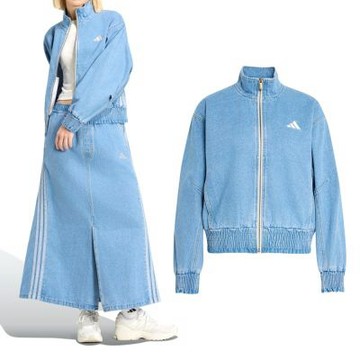 Adidas ST DNM WSH JK 女款 淺藍色 寬鬆 丹寧 牛仔 舒適 外套 KV0625