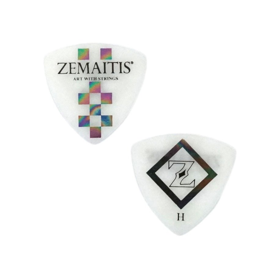 ZEMAITIS ZP-15 TR H WH Polyacetal Guitar Picks トライアングル ピック×20枚