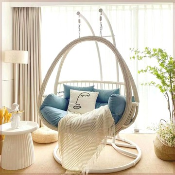 雙人吊椅陽臺家用網紅搖籃椅輕奢吊蘭室內秋千吊籃懶人藤椅吊床
