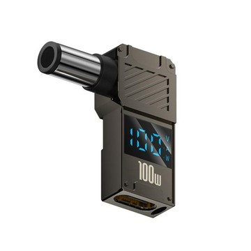 Kamera 7.4*5.0*0.6-HP 筆電專用Type-C母轉DC公 數顯轉接頭 PD/20V/100W/5A