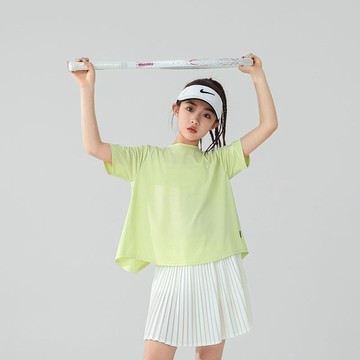 Mimo⭐女童運動短袖t恤夏季兒童冰絲涼涼速幹衣輕薄夏裝訓練服上衣