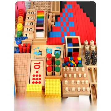 家庭版套裝1-3-6歲寶寶早教益智玩具蒙氏教具88件蒙臺特梭利玩具