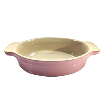 Le Creuset 法國系列廚具 瓷器橢圓烤盤 17/20cm-粉紅 17/20cm (LC023)