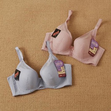 軟鋼圈文胸正品臺灣產調整型帕爾堤絲聚攏蕾絲深V胸罩中模杯內衣