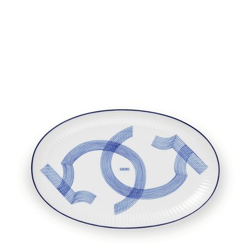 皇家藍韻 - 橢圓盤24cm