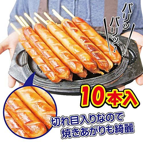 フランクフルト　1本80ｇ　串付き　10本入り（日本ハム）冷凍品