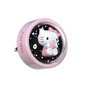 ⭐臺灣出貨⭐新版星空kitty車載香薰出風口發光氛圍燈女生車內卡通超可愛裝飾