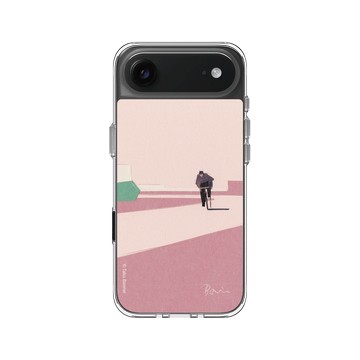 iPhone Air Clear Case（相機按鈕） 透明 - Taku Bannai 坂内拓 - Kiro｜粉色騎行