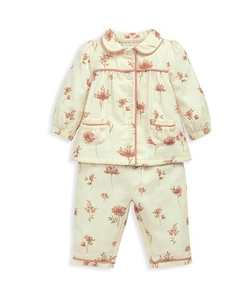 晨花日記-長袖晚安套裝12-18m