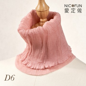NicoFun 愛定做 木質系33 淺駝柳葉絲 百搭圍脖 圍巾 100%桑蠶絲 真絲(silk四季圍脖 圍巾 領巾 髮帶