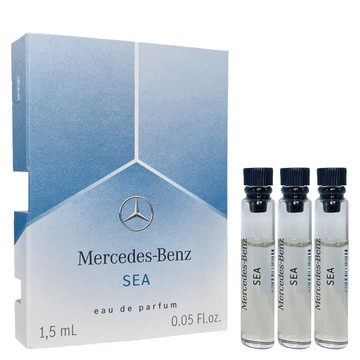 Mercedes Benz 賓士 SEA 三芒星 海洋淡香精針管 1.5ml-3入組