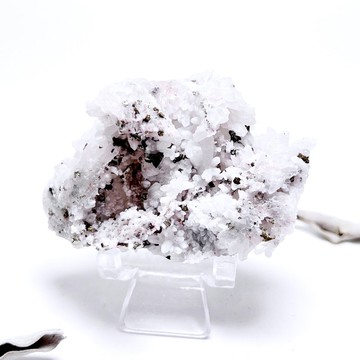 靜默。原礦 一圖一物 擺件 療癒 l 紅皮白水晶黃鐵礦共生 l