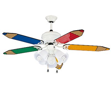 領航者 52吋色鉛筆吊扇+多燈組