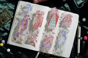 永晝夜 古典人物集 PET 紙膠帶 台灣製 10米卷