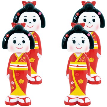 U-company Bounce Up 伸縮造型牙刷 藝妓款  4個  1支