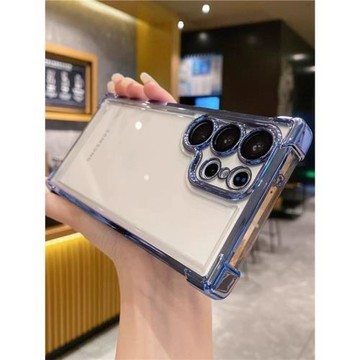 適用三星s24ultra手機殼新款A55/A53/54透明保護殼A25手機殼全包鏡頭Galaxy a35加厚氣囊防摔s23高級奢華男女