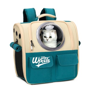 寵物貓包太空艙帆布貓背包大號冬天貓咪外出便攜包兩只雙肩狗狗包