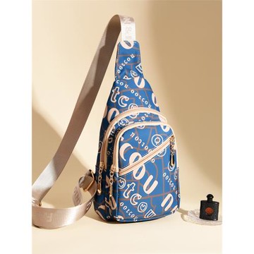 時尚牛津布胸前包小包包女包新款2025潮百搭尼龍布胸包休閑斜挎包