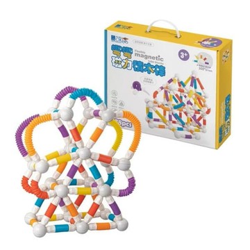 親子桌遊 小牛津 Okids博士積木-彎彎磁力積木棒(138pcs)