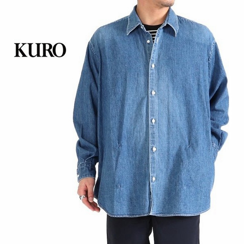 Kuro クロ オーバーサイズ デニムシャツ ビッグシルエット メンズ レディース 通販 Lineポイント最大0 5 Get Lineショッピング