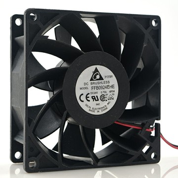 原裝臺達 FFB0924EHE 24V 0.75A 9038 9CM 三針大風量變頻器風扇